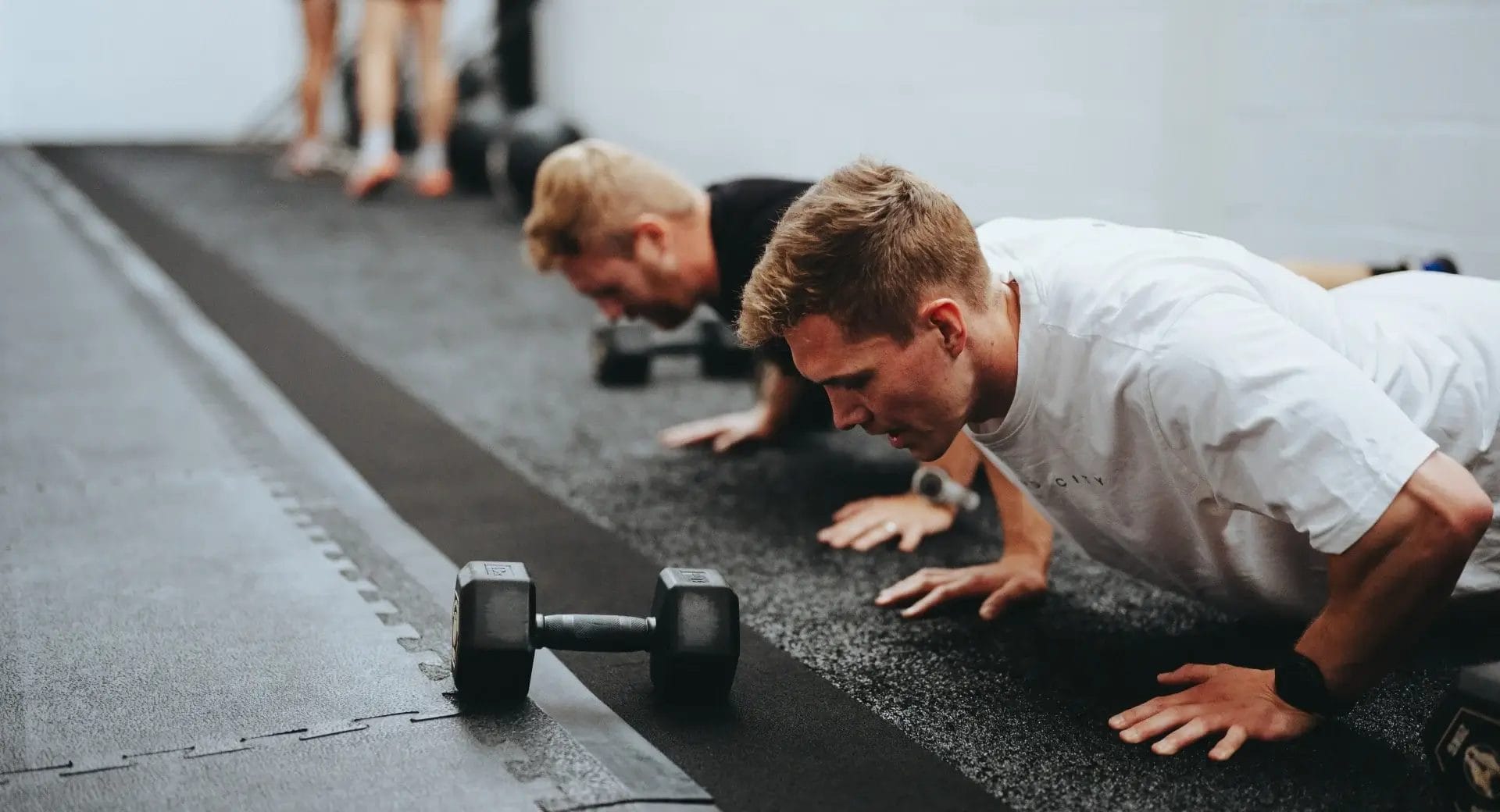 Working out with coach